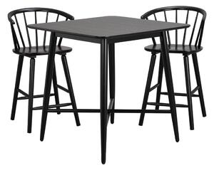 Čierny barový stôl Rowico Lotta