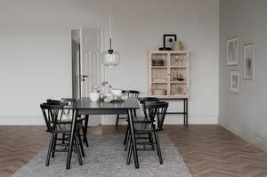 Čierny jedálenský stôl Rowico Lotta, 180 x 90 cm