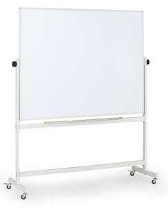 Mobilná otočná magnetická tabuľa, lakovaný povrch, 1500 x 1200 mm