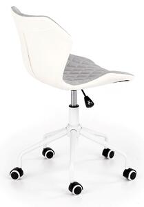 Detská stolička na kolieskach Matrix 3 - biela / sivá