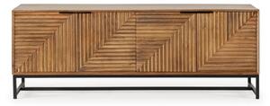 TV stolík z mangového dreva v prírodnej farbe 160x58 cm Nereida – Marckeric