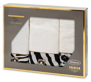 BAVLNENÝ UTERÁK EVA MINGE22 SADA 1KS 30X50 CM, 1KS 50X90 CM, 1KS 70X140 CM KRÉMOVÁ