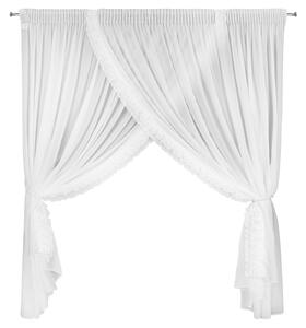 ZÁCLONA NA PÁSKE LUISA 400X250 CM BIELA