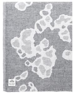 Ľanový uterák Saimaannorppa, bielo-sivý, Rozmery 95x180 cm
