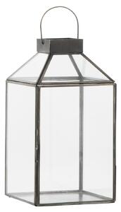 Sklenený lampáš Norr Black 30,5 cm