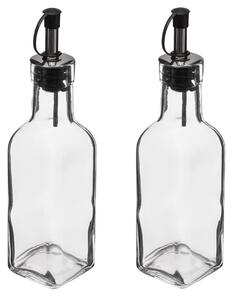 Sklenená fľaša na olej/ocot Twin 160 ml sada 2ks
