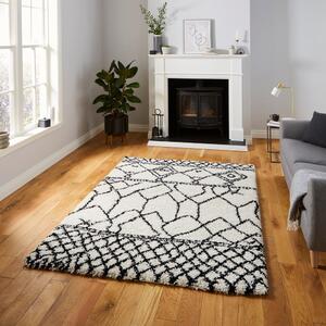 Čierno-biely koberec Think Rugs Scandi Berber, 120 x 170 cm