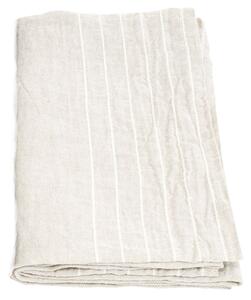 Ľanový uterák Kaste, ľan-biely, Rozmery 48x70 cm