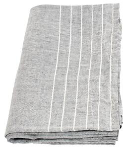 Ľanový uterák Kaste, sivo-biely, Rozmery 48x70 cm