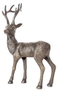 VIANOČNÁ SOŠKA DEER 42CM TMAVÁ ZLATÁ