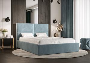 Dizajnová posteľ MARIJA - 90x200, svetlo modrá