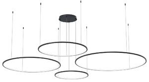 Závesné LED svietidlo Saturno, 4x LED 120w, 4000k, b