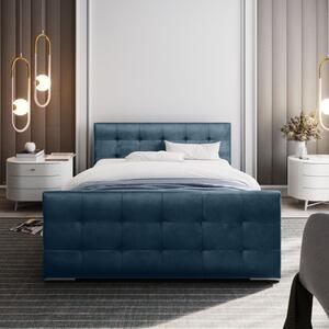 Elegantná posteľ BIBIANA - 90x200, svetlo modrá