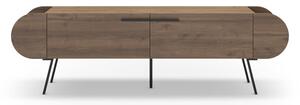 TV stolík v dekore orecha v prírodnej farbe 195x57 cm Saluso – Marckeric