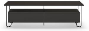 Čierny TV stolík 150x45 cm Dilly – Marckeric