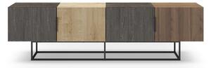 TV stolík v dekore duba v prírodnej farbe 200x55 cm Titan – Marckeric