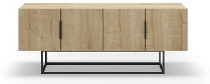 TV stolík v dekore duba v prírodnej farbe 140x55 cm Titan – Marckeric