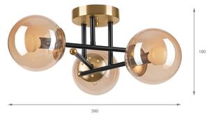 Brilagi - Prisadený luster MALIVA 3xE14/15W/230V zlatý