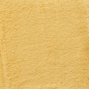 Žltý koberec Think Rugs Teddy, ⌀ 120 cm