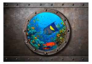 Samolepiaca fototapeta - Okno ponorky 245x175