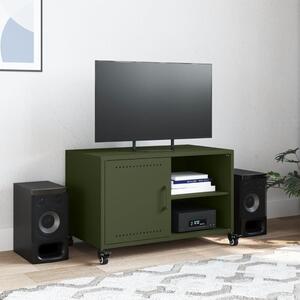 TV skrinka olivovo-zelená 68x39x43,5 cm oceľ