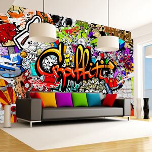 Fototapeta - Farebné graffiti + zadarmo lepidlo - 250x175