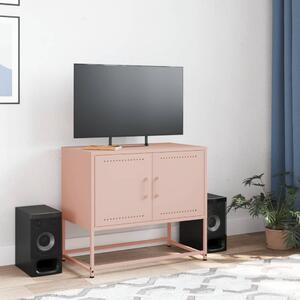 TV skrinka ružová 68,5x39x60,5 cm oceľ