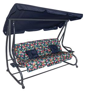 RAMIZ Záhradná hojdačka Seat Textylina 2x1 - Záhradná hojdačka Seat Textylina 2x1 - tropický vzor