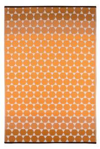 Oranžový vonkajší koberec Green Decore Hexagon, 90 x 150 cm