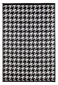 Čierno-biely vonkajší koberec Green Decore Houndstooth, 120 x 180 cm