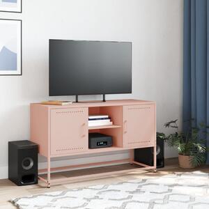 TV skrinka ružová 100,5x39x60,5 cm oceľ
