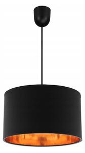 Závesné svietidlo Shade, 1x textilné tienidlo (výber zo 6 farieb), (výber z 3 farieb konštrukcie), (fi 35cm), lp, g