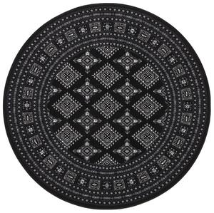 Nouristan - Hanse Home koberce Kruhový koberec Mirkan 104109 Black - 160x160 (priemer) kruh cm