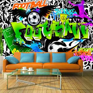 Fototapeta - Futbalové graffiti + zadarmo lepidlo - 200x140
