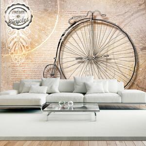 Fototapeta - Historické bicykle (sépie) + zadarmo lepidlo - 200x140
