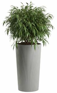 PLASTOVÝ KVETINÁČ URBANIKA ECO 57X29,5 CM SIVÁ