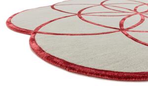 Asiatic London koberce Ručne všívaný kusový koberec Lotus Red - 200x200 kvietok