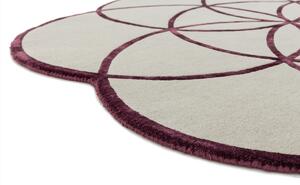 Asiatic London koberce AKCIA: 200x200 kvietok cm Ručne všívaný kusový koberec Lotus Purple - 200x200 kvietok cm