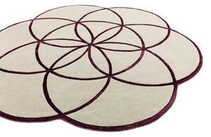Asiatic London koberce Ručne všívaný kusový koberec Lotus Purple - 200x200 kvietok