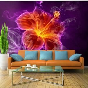Fototapeta - Ohnivý kvet vo fialovej farbe + zadarmo lepidlo - 200x140