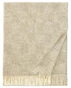 Lapuan Kankurit Vlnená deka Maria 130x180, hnedo-biela