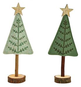 Vianočné dekorácie PLSTENÝ STROMČEK, 27 cm - viac farieb