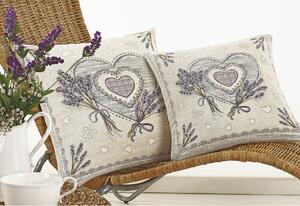 Gobelínová obliečka na vankúš Levanduľa Chenille IT102 Farba Viacfarebná Rozmery 42x42 cm