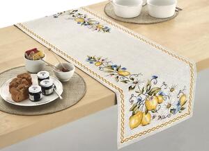 Gobelínový behúň na stôl Citróny Chenille IT117 Farba Viacfarebná Rozmery 40x130 cm