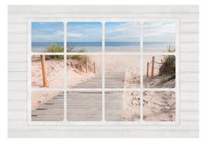 Fototapeta - Okno a pláž