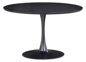 MUZZA Okrúhly jedálenský stôl tentrum Ø 120 cm čierny