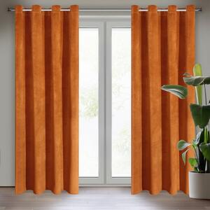 ZATEMŇOVACÍ ZÁVES NA KRÚŽKOCH RIA 140X250 CM ORANŽOVÁ