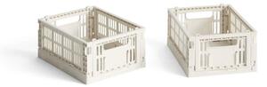 HAY Úložný box Colour Crate Mini set 2ks, off-white