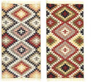 Obojstranný koberec / behúň Kilim Gold Aztecki Etno Romby viacfarebný