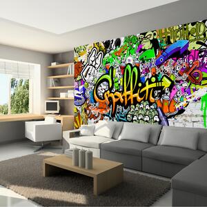 Fototapeta - Graffiti na stene + zadarmo lepidlo - 250x175